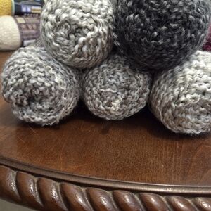 Cozy Gray and Black Yarn Bundle